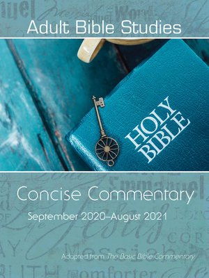 cover image of Adult Bible Studies Concise Commentary September 2020-August 2021